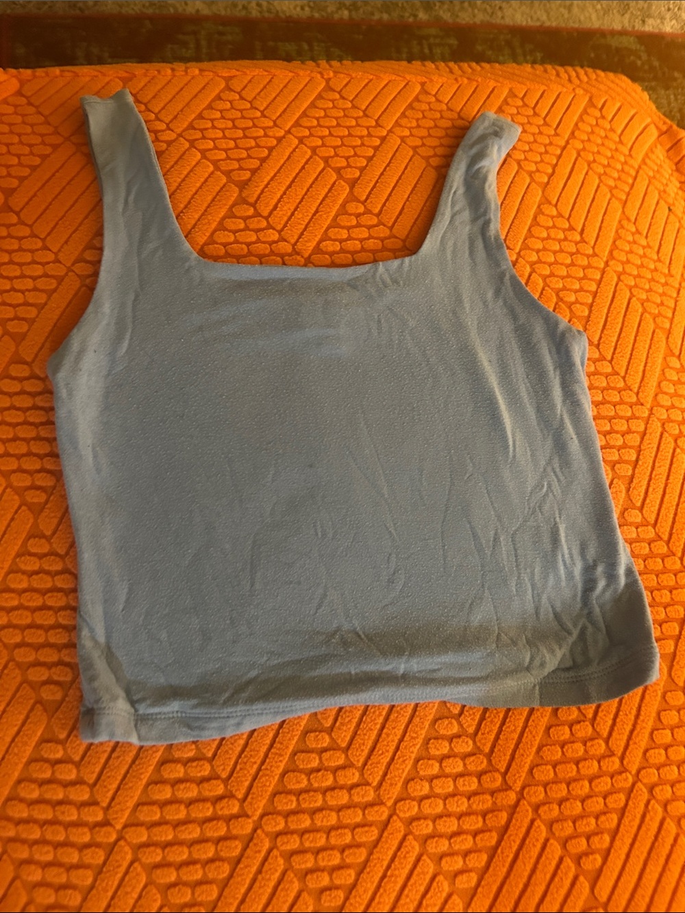 Women’s Square Neck Tank Top - Light Blue